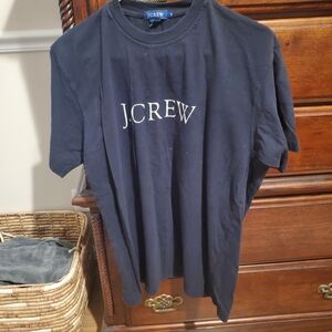 J. Crew Men's navy T-Shirt great condition size medium